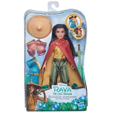 Lalka Disney Princess Raya i Ostatni Smok 2 stroje